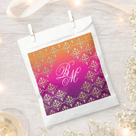 インディアン結婚ズピンクパープルオレンジ フェイバーバッグ