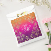 インディアン結婚ズピンクパープルオレンジ フェイバーバッグ (封をした状態)