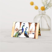 インディアン結婚ズピーコックジャイプールパレス披露宴 プレイスカード (裏面)