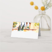 インディアン結婚ズピーコックジャイプールパレス披露宴 プレイスカード (正面)