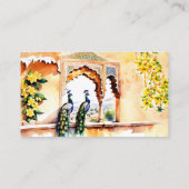 インディアン結婚ズピーコックジャイプールパレス披露宴 プレイスカード (裏面)