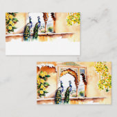 インディアン結婚ズピーコックジャイプールパレス披露宴 プレイスカード (正面/裏面)