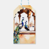 インディアン結婚ズピーコックジャイプール感謝していパレスユーザ ギフトタグ (裏面)