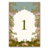 インディアン結婚ズフローラロータスオリエンタル テーブルナンバー (裏面)