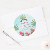 インディアン結婚ズ感謝していのクラシックRoundステッカー ラウンドシール (封筒)