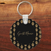 インディアン結婚ズ金ゴールドハムサヘンナゲストハウス名 キーホルダー (裏面)