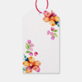 インディアン結婚ゾウの花が感謝してい咲く ギフトタグ (裏面)