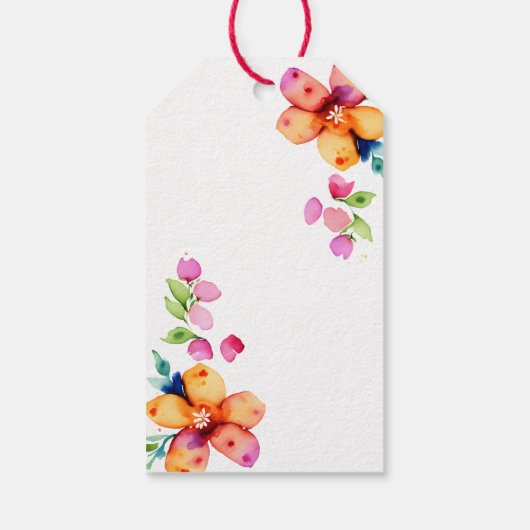 インディアン結婚ゾウの花が感謝してい咲く ギフトタグ (裏面)