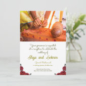 インディアン結婚バラフローラテーマ 招待状 (スタンド正面)