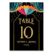 インディアン結婚パラソルのナンバーカード テーブルナンバー (正面)