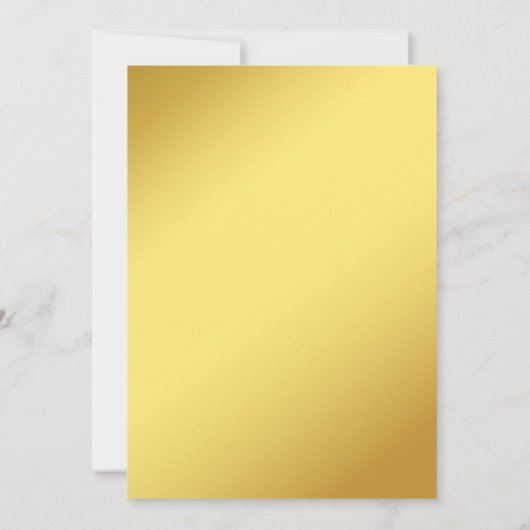 インディアン結婚マルーン金ゴールドゾウ 招待状 (裏面)