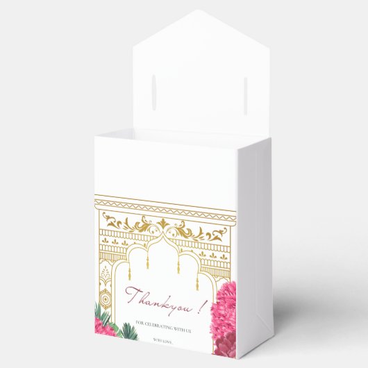 インディアン結婚式の引き出物箱 フェイバーボックス (オープン)