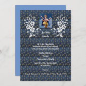 インディアン結婚式招待状と吉祥Ganesha 招待状 (正面/裏面)