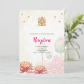 インディアン結婚式招待状デジタルヒンドー結婚ズ 招待状 (スタンド正面)