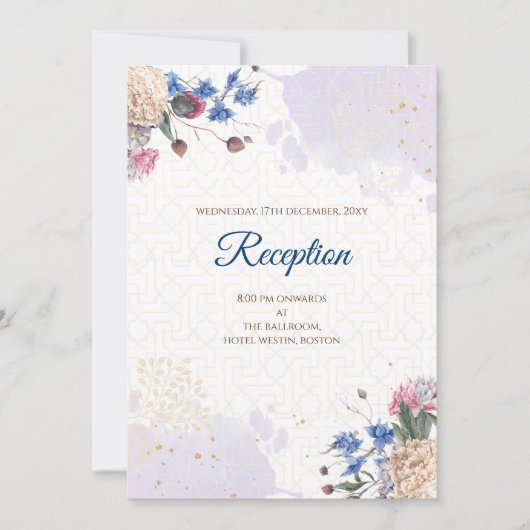 インディアン結婚式招待状デジタルヒンドー結婚ズ 招待状 (正面)