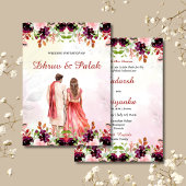 インディアン結婚式招待状ヒンドゥー結婚式招待状 招待状