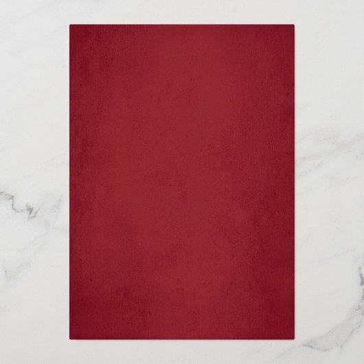 インディアン結婚式招待状レッド金ゴールドガネシャ 箔招待状 (裏面)