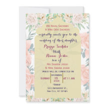 インディアン結婚式招待状