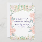 インディアン結婚式招待状 招待状 (裏面)