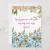 インディアン結婚式招待状 招待状 (裏面)