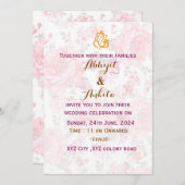 インディアン結婚式招待状 招待状 (正面/裏面)