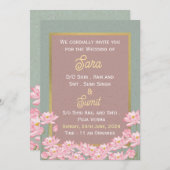 インディアン結婚式招待状 招待状 (正面/裏面)