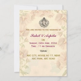 インディアン結婚式招待状 招待状