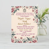 インディアン結婚式招待状 招待状 (スタンド正面)