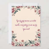 インディアン結婚式招待状 招待状 (裏面)