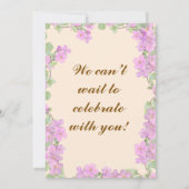 インディアン結婚式招待状 招待状 (裏面)