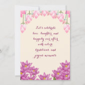 インディアン結婚式招待状 招待状 (裏面)