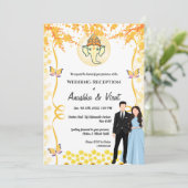 インディアン結婚式 招待状 (スタンド正面)