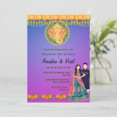 インディアン結婚式 招待状 (スタンド正面)