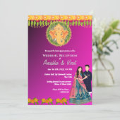 インディアン結婚式 招待状 (スタンド正面)