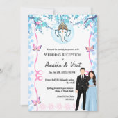 インディアン結婚式 招待状 (正面)