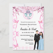 インディアン結婚式 招待状 (正面)