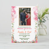 インディアン結婚披露宴のパーソナル化画像 招待状 (スタンド正面)