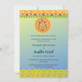 インディアン結婚披露宴招待状 招待状 (正面)