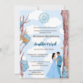 インディアン結婚披露宴招待状 招待状 (正面)