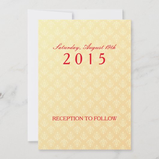 インディアン結婚-招待状 招待状 (裏面)