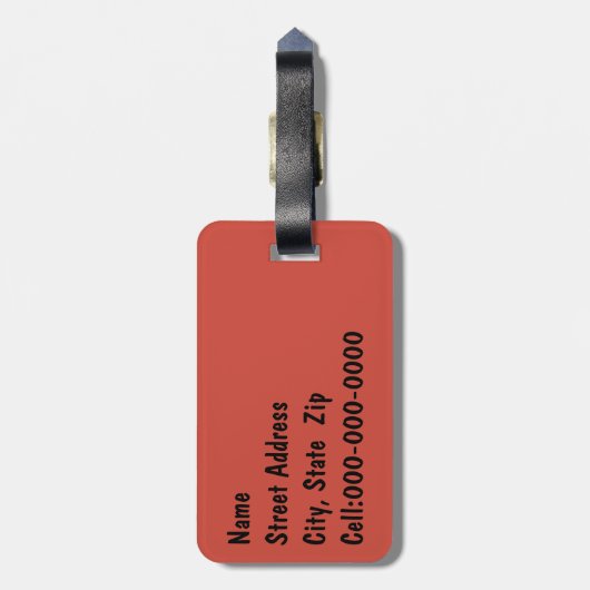 インディアン絵を描ブラシWildFlower水の色 ラゲッジタグ (裏面縦)