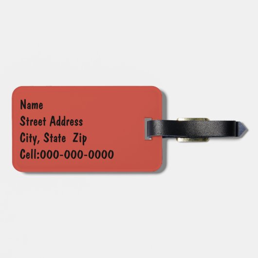 インディアン絵を描ブラシWildFlower水の色 ラゲッジタグ (裏面横)