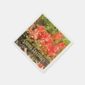 インディアン絵を描ブラシWildFlower Water Color スタンダードカクテルナプキン (角)