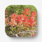 インディアン絵を描ブラシWildFlower Water Color ペーパープレート (正面)