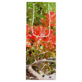 インディアン絵を描ブラシWildFlower Water Color ワインギフトバッグ (正面)