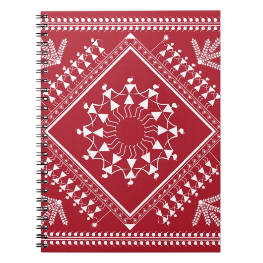 インディアン絵画部族。ワーリ・ペインティンガート、インディアン、 ノートブック (正面)