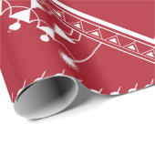 インディアン絵画部族。ワーリ・ペインティンガート、インディアン、 ラッピングペーパー (ロールコーナー)