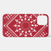 インディアン絵画部族。ワーリ・ペインティンガート、インディアン、 Case-Mate iPhoneケース (裏面 (横))