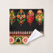 インディアン綿織物 バスタオルセット (ウォッシュタオル)