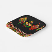 インディアン綿織物 ペーパープレート (傾斜あり)